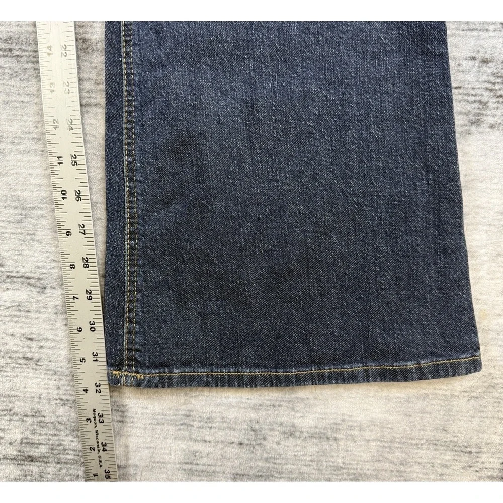 Lee Women's Legendary Flare‎ Leg Mid Rise Jeans Dark Wash Sz 10M Western Cowgirl